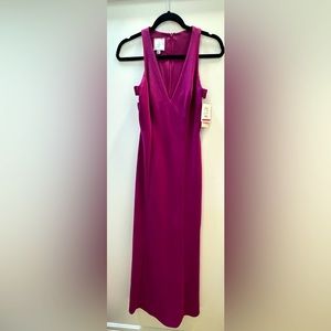 DAVID’S BRIDAL Evening Crepe Dress w/Side Cutouts
